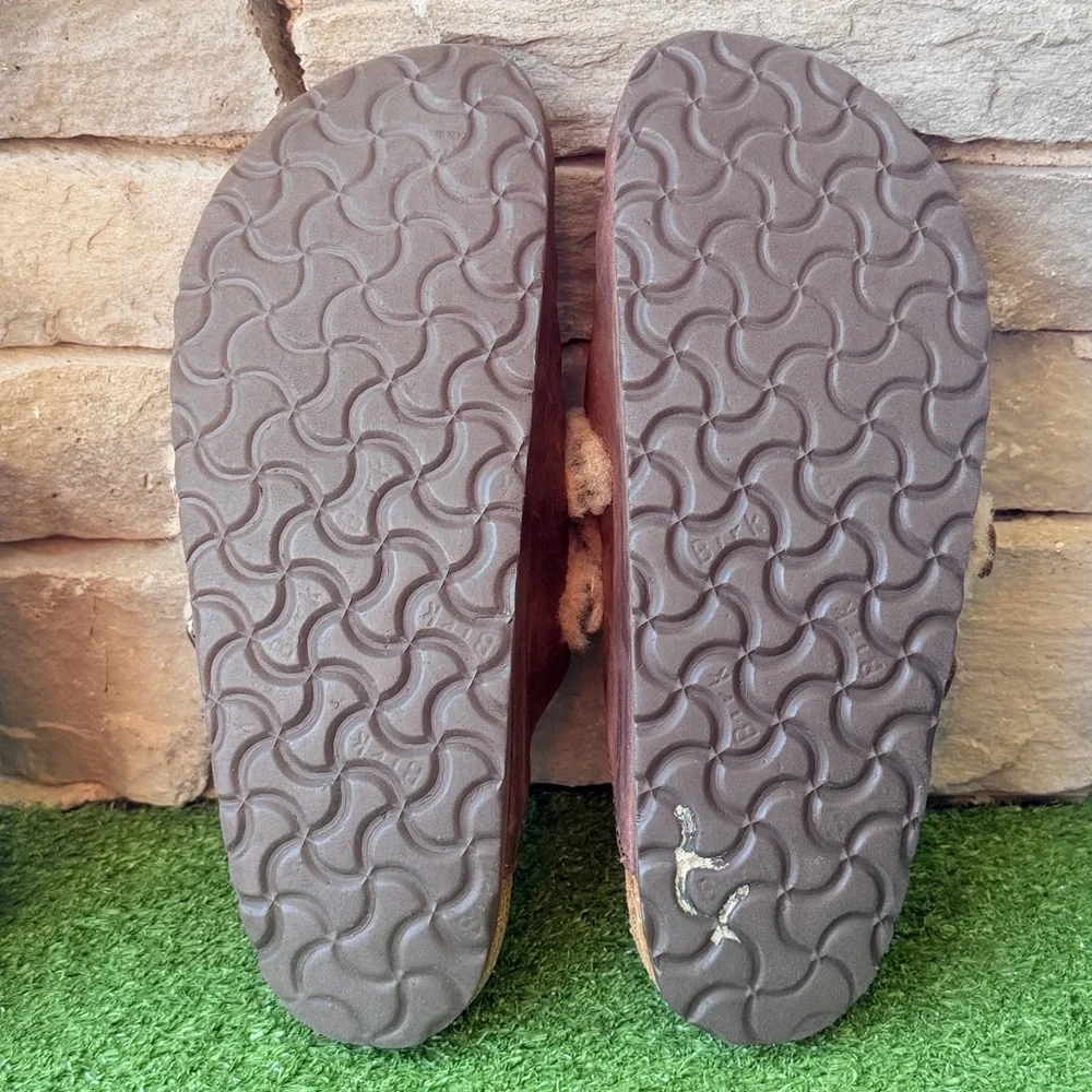 Birkenstock Blair Oiled Leather Shearling Women’s Clogs - Picture 9 of 11